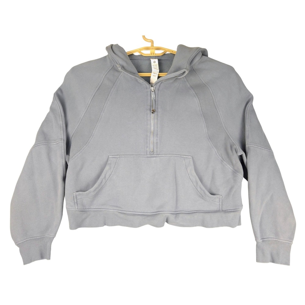 Lululemon Scuba Oversized Half-Zip Hoodie Grey LW3DM4S XL/XXL